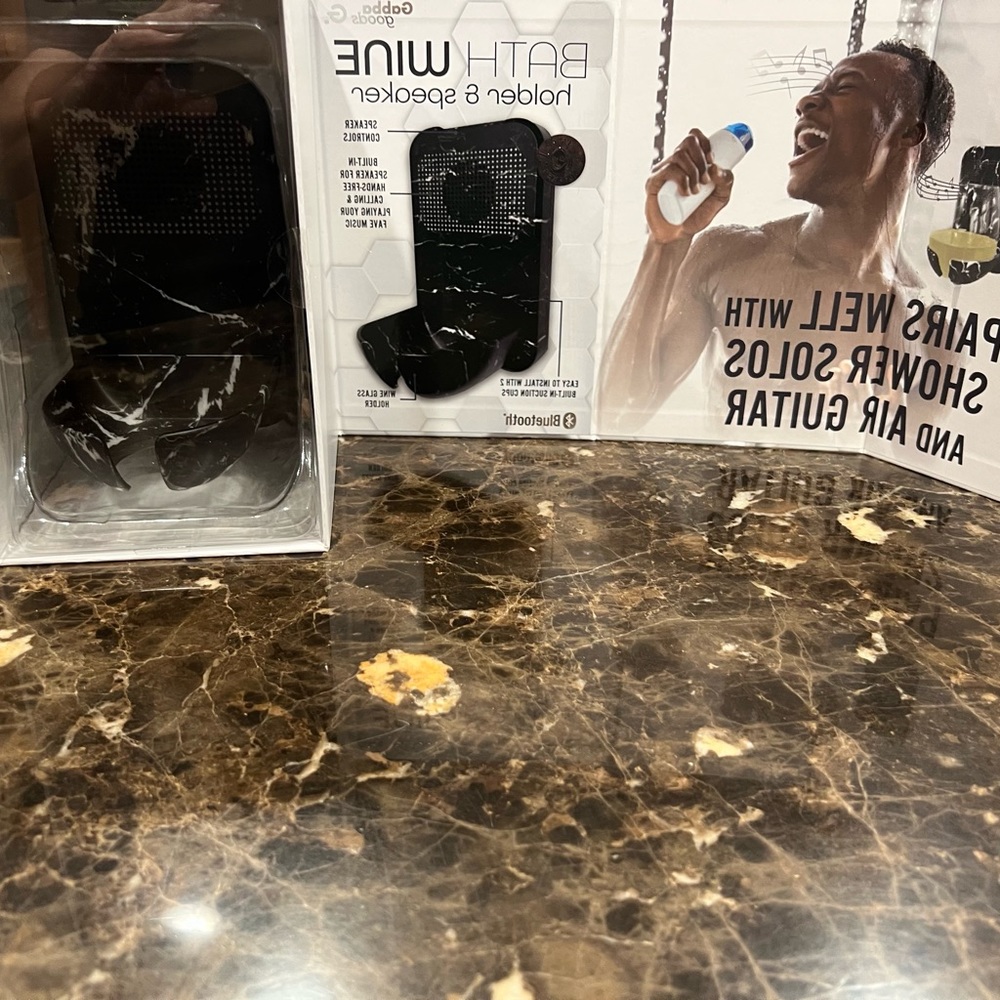 Gabba goods Bath wine holder and speaker